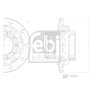 Febi - Scania Rear Wheel Hub (Disc Type) w/o Bearing